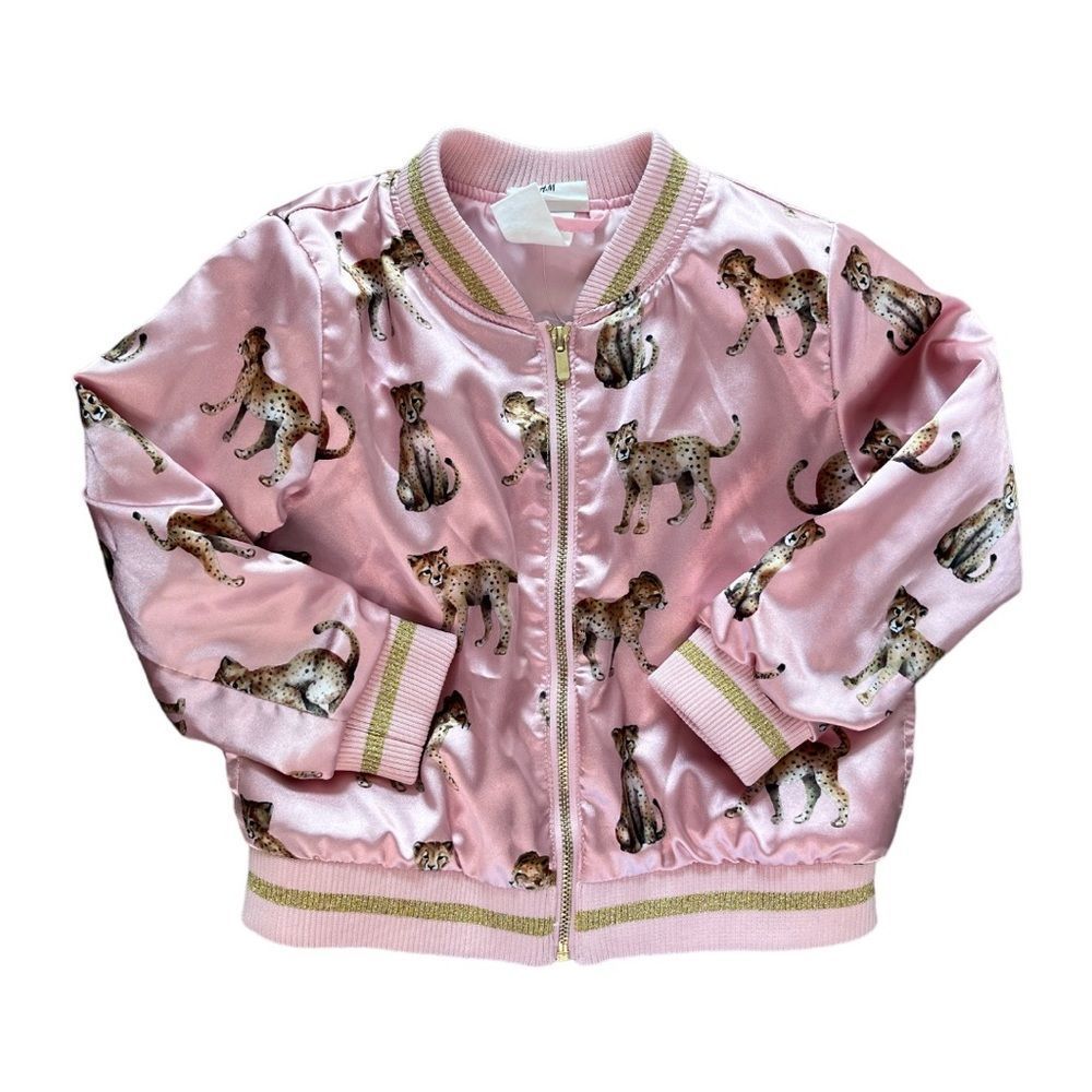H&M x Kijan: Baby Cheetah Sparkly Bomber Jacket